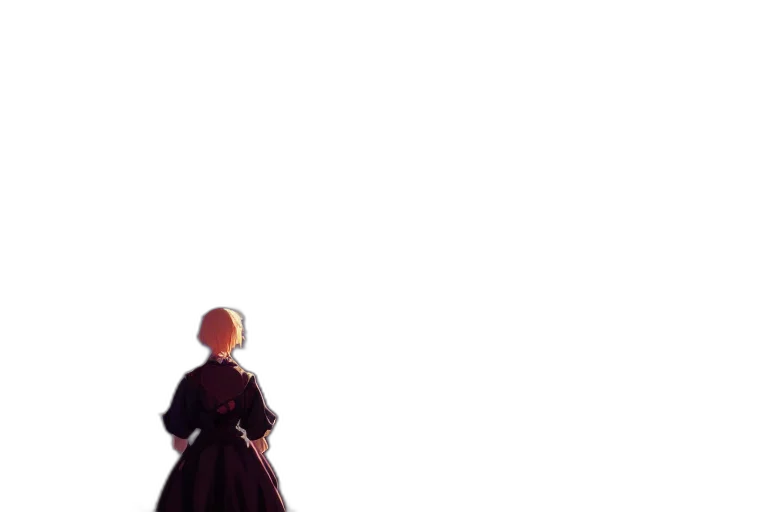 dress, robot, jacket, sword, concept art, 3d render, pixel art, anime transparent PNG cut-out