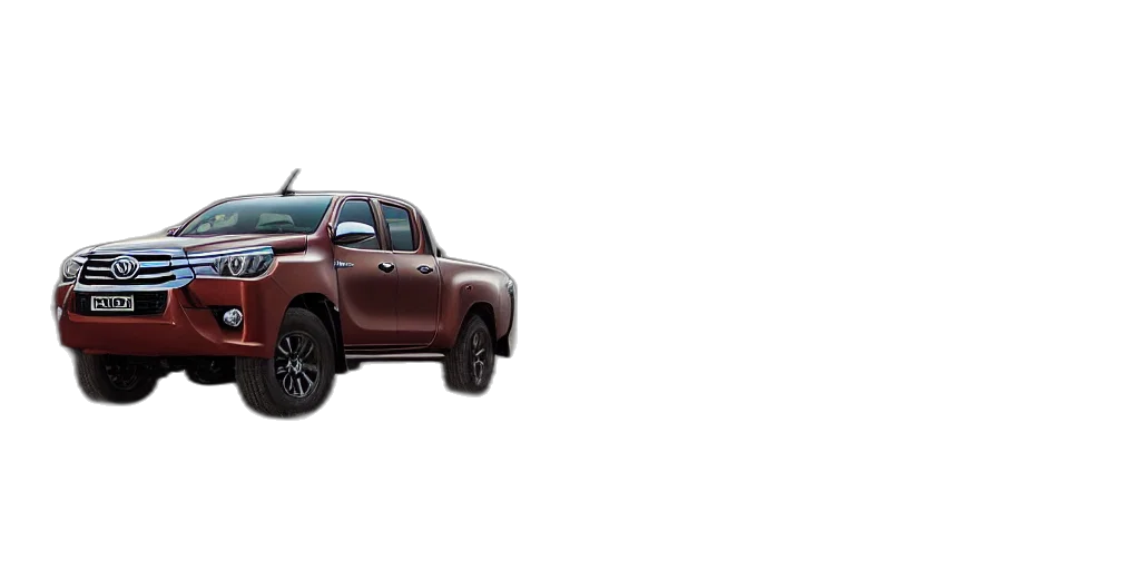 car, 3d render, toyota, hilux transparent PNG cut-out