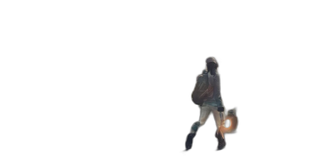 robot, jacket, weapon, staff, concept art, pixel art, 3d render, watercolor transparent PNG cut-out