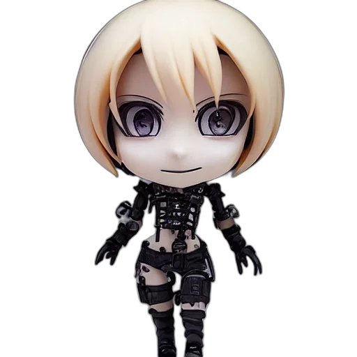 robot, cyberpunk, 3d render, concept art, portrait, grungy, skull, anime transparent PNG cut-out