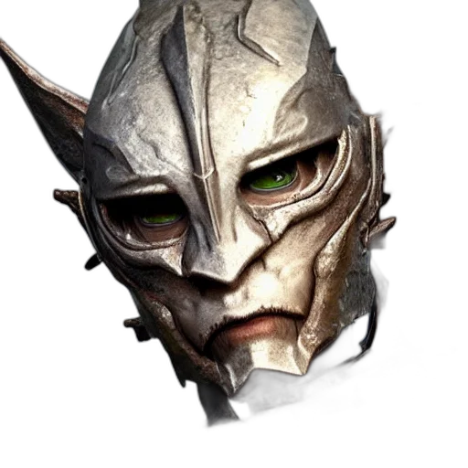 mask, face, creature, robot transparent PNG cut-out