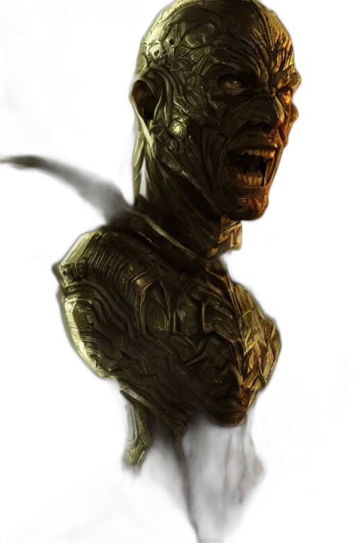 mask, face, creature, robot, concept art, 3d render, photorealistic, fantasy art transparent PNG cut-out