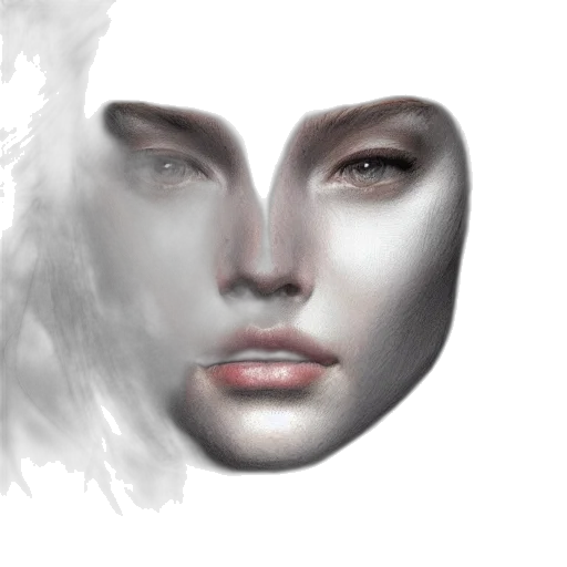 face, mask, crown, creature transparent PNG cut-out