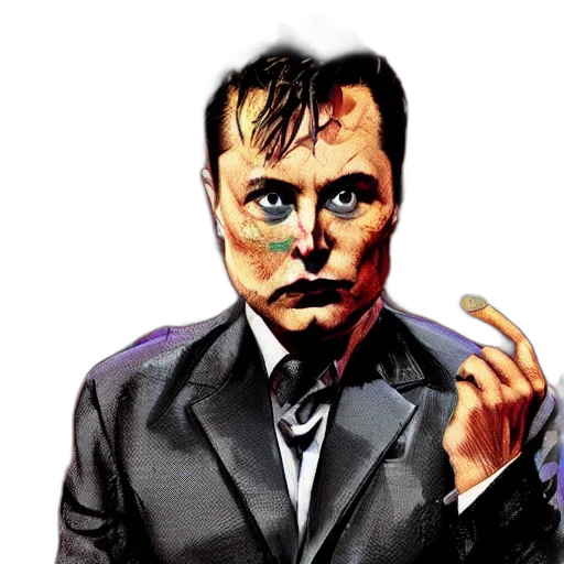 face, cartoon, comic book art, concept art transparent PNG cut-out
