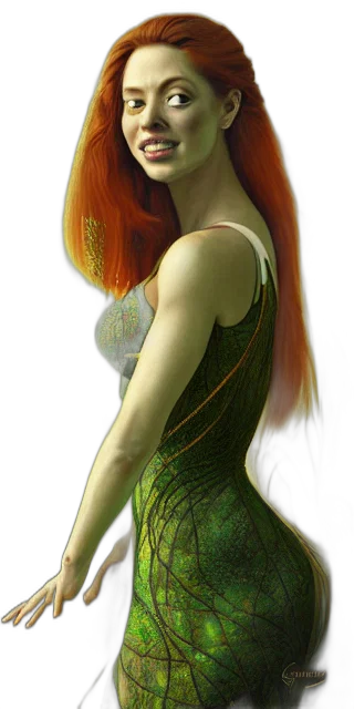 dress, hair, dragon, staff, fantasy art, concept art, photorealistic, comic book art transparent PNG cut-out