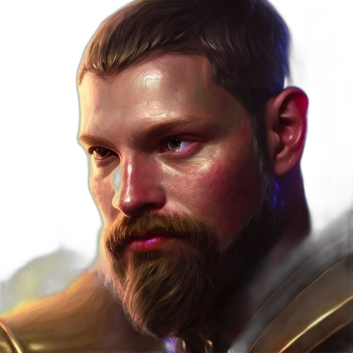 face, fantasy art, concept art, photorealistic transparent PNG cut-out