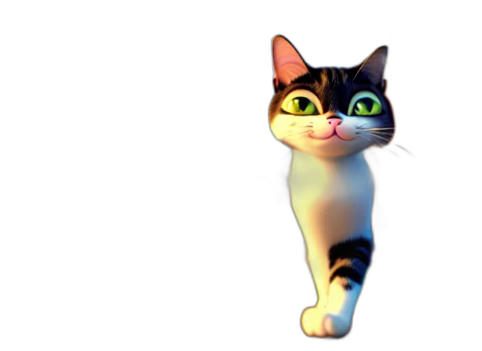 staff, animal, creature, face, 3d render, photorealistic, concept art, pixel art transparent PNG cut-out