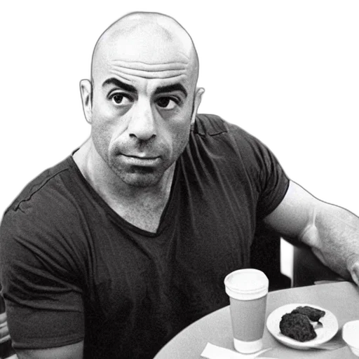 food, face, animal, photorealistic, joe, rogan, eating, macdonalds transparent PNG cut-out