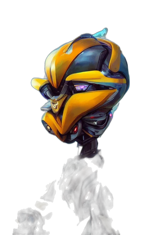 robot, mask, face, concept art transparent PNG cut-out