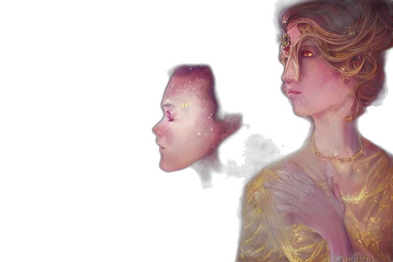 mask, face, crown, concept art transparent PNG cut-out