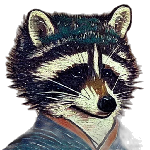 jacket, animal, staff, face, photorealistic, pixel art, watercolor, concept art transparent PNG cut-out
