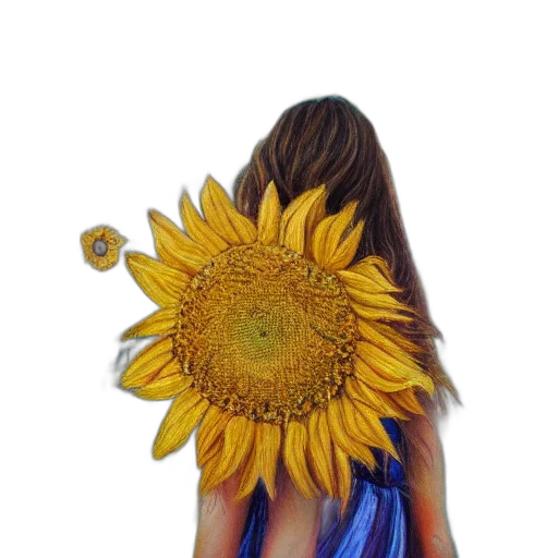 flower, dress, crown, jewelry, oil painting, photorealistic, watercolor, fantasy art transparent PNG cut-out