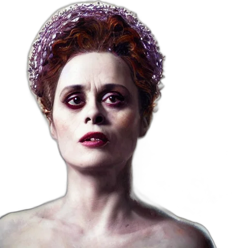 expressive, oil, painting, helena, bonham, carter, mixed, sigourney transparent PNG cut-out