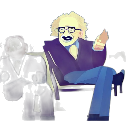 robot, furniture, concept art, cartoon, pixel art, 3d render, outer space, einstein transparent PNG cut-out