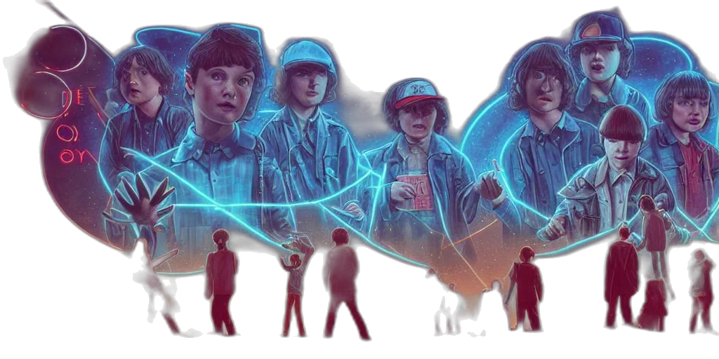 concept art, vaporwave, comic book art, cyberpunk transparent PNG cut-out