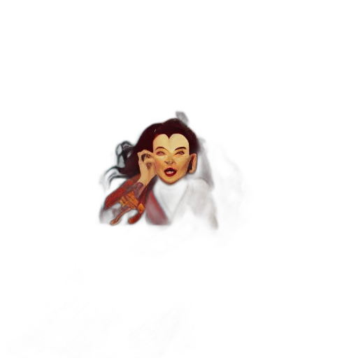 face, creature, pixel art, concept art, photorealistic, cartoon, view, through transparent PNG cut-out