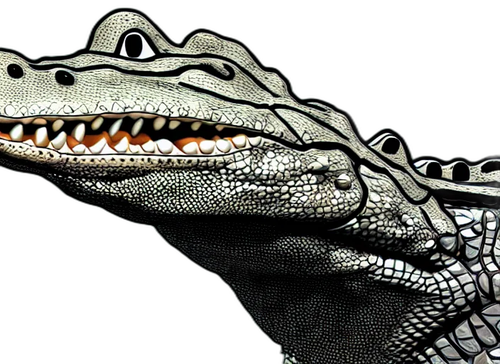 dragon, animal, creature, mask, photorealistic, 3d render, concept art, alligator transparent PNG cut-out