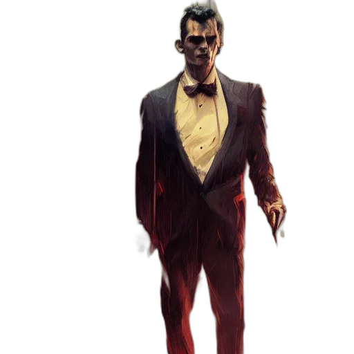 jacket, concept art, comic book art, 3d render, cyberpunk, red, golden, digital transparent PNG cut-out
