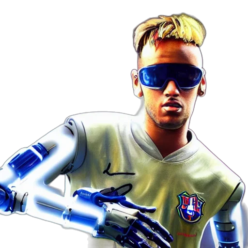 robot, cyberpunk, concept art, comic book art transparent PNG cut-out