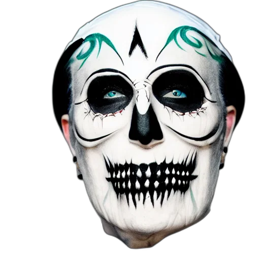 mask, face, concept art, photorealistic, 3d render, photography, papa, emeritus transparent PNG cut-out