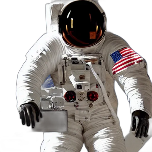 jacket, concept art, outer space, astronaut, sitting, chair, space transparent PNG cut-out