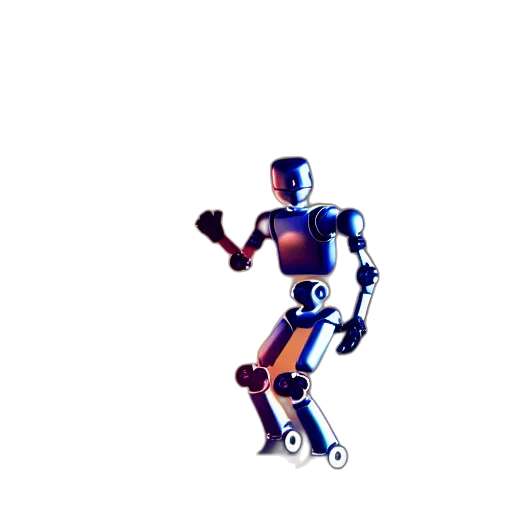 robot, animal, weapon, 3d render, pixel art, concept art, vaporwave, outer space transparent PNG cut-out