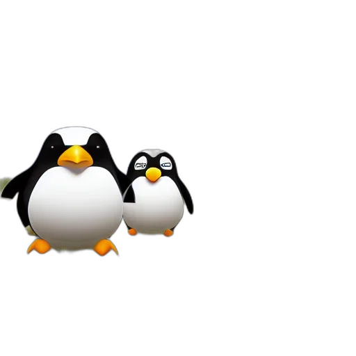 3d render, pixel art, concept art, unity, fat, penguin, asset, collection transparent PNG cut-out