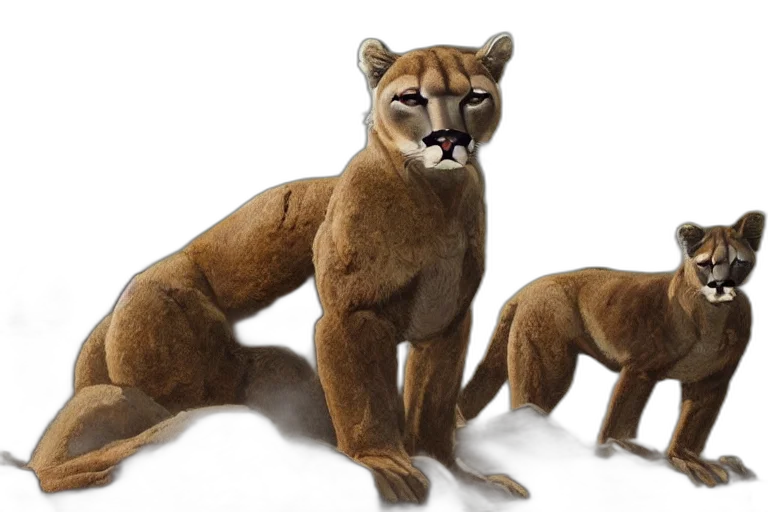 animal, creature, 3d render, concept art transparent PNG cut-out