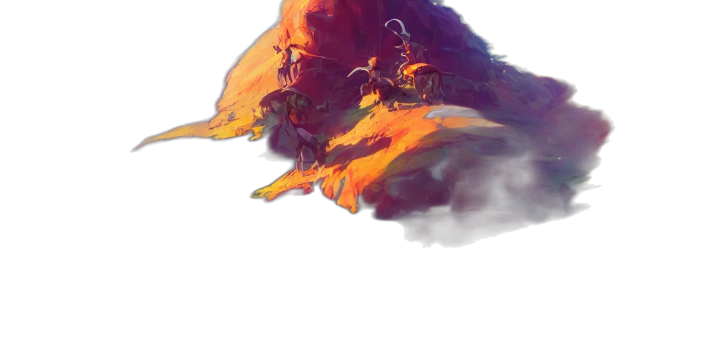 dragon, hat, crown, staff transparent PNG cut-out