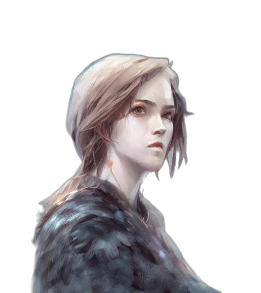 face, crown, jacket, staff, fantasy art, concept art, photorealistic, watercolor transparent PNG cut-out