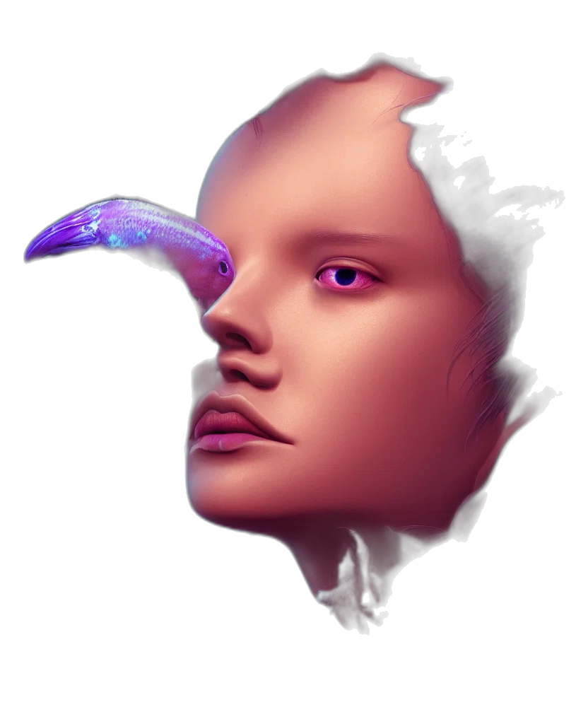 face, mask, creature, dragon transparent PNG cut-out