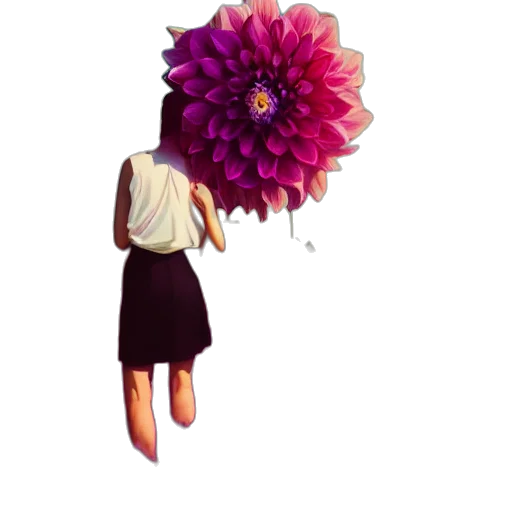 flower, umbrella, crown, staff transparent PNG cut-out