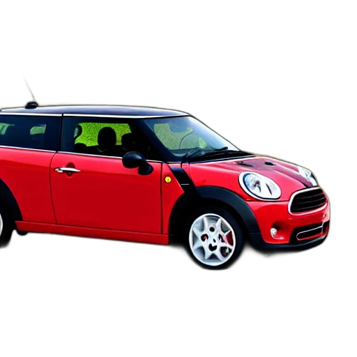 car, 3d render, photorealistic, mini transparent PNG cut-out