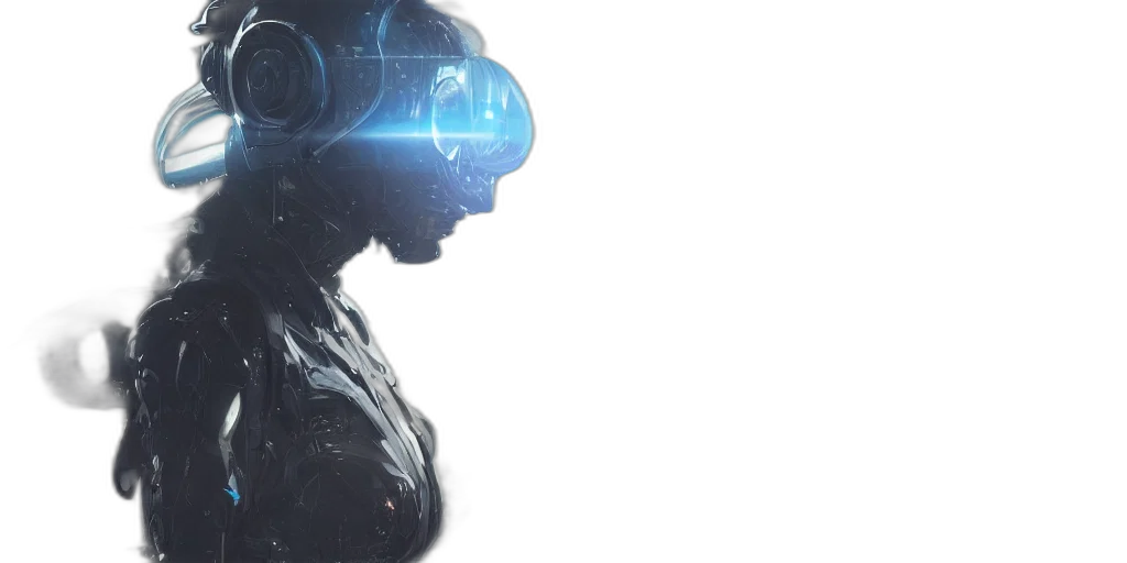 robot, cyberpunk, concept art, 3d render, sci, suit, panels, avatar transparent PNG cut-out