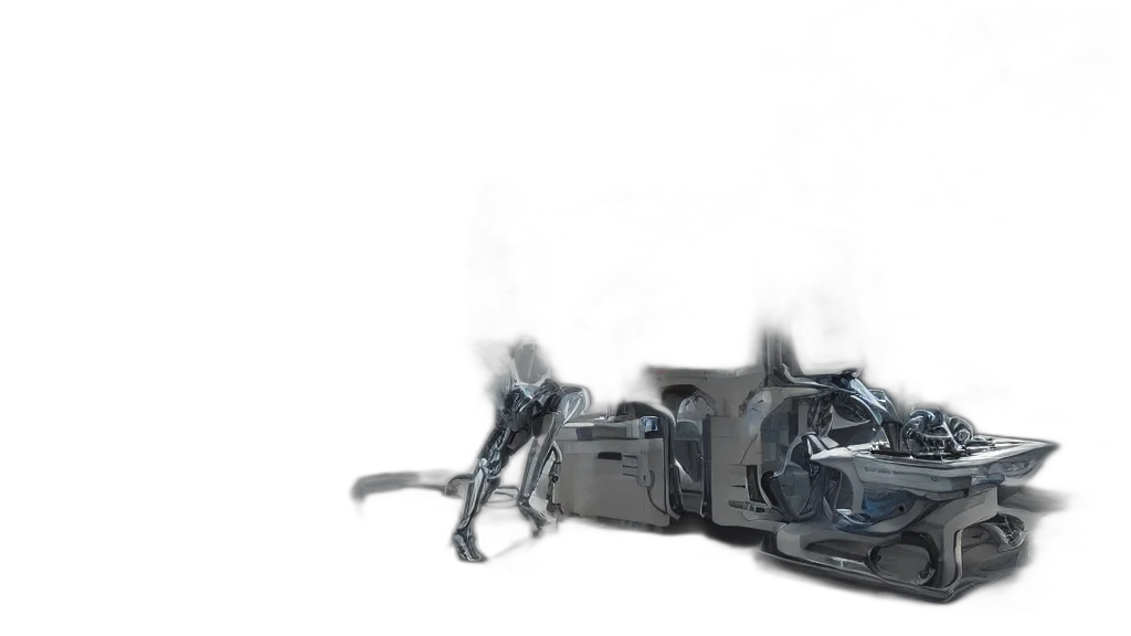 robot, weapon, car, shoes, concept art, 3d render, photorealistic, cyberpunk transparent PNG cut-out