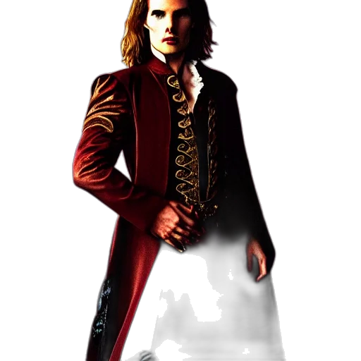 jacket, dress, concept art, fantasy art, 3d render, photorealistic, red, dark transparent PNG cut-out