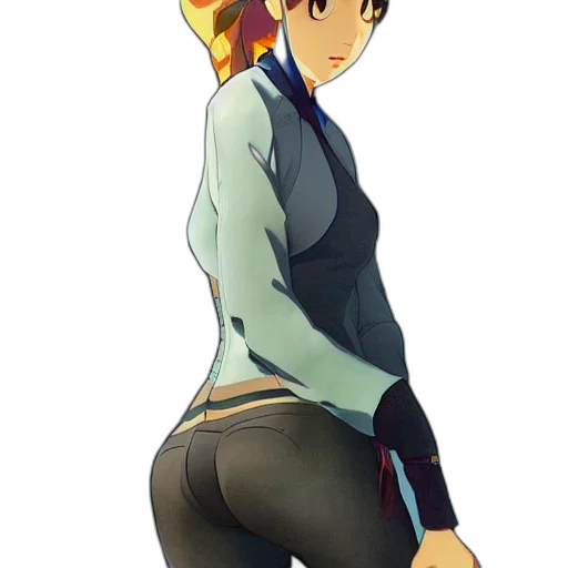 jacket, staff, hat, anime transparent PNG cut-out