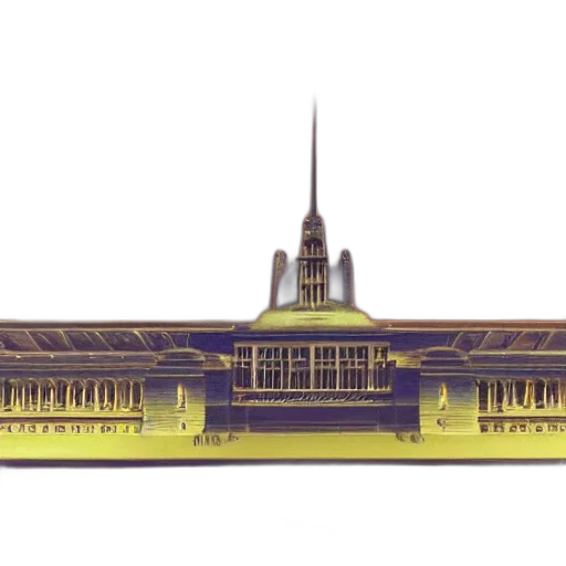 building, staff, weapon, crown, concept art, pixel art, 3d render, photorealistic transparent PNG cut-out