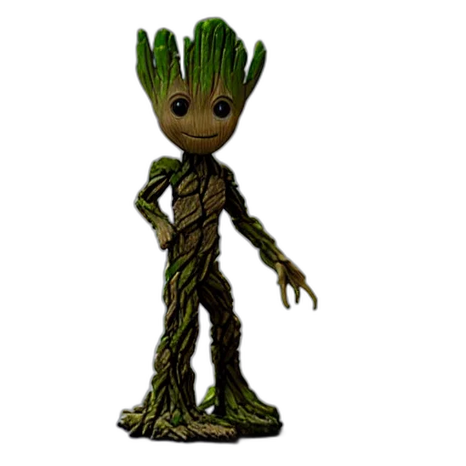 creature, staff, tree, animal, 3d render, concept art, pixel art, outer space transparent PNG cut-out