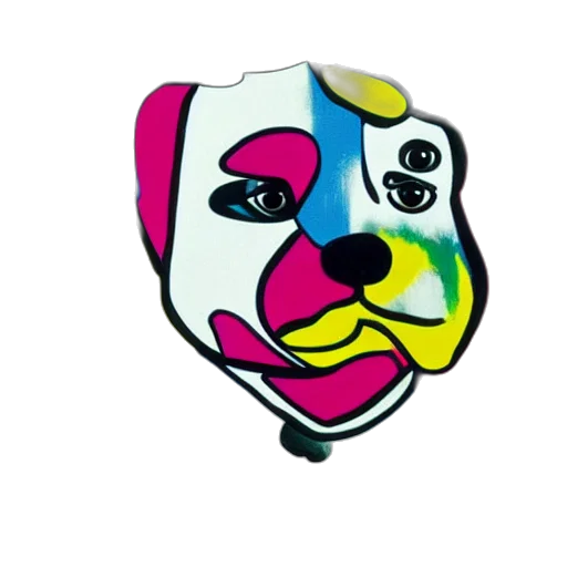 mask, face, robot, jewelry, 3d render, cartoon, concept art, vaporwave transparent PNG cut-out