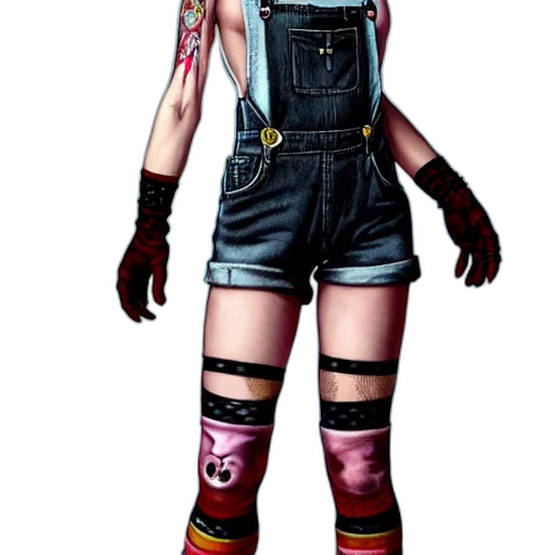 cyberpunk, concept art, 3d render, pixel art, dark, full, body, pose transparent PNG cut-out