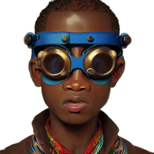 mask, jewelry, face, robot, 3d render, photorealistic, concept art, cyberpunk transparent PNG cut-out