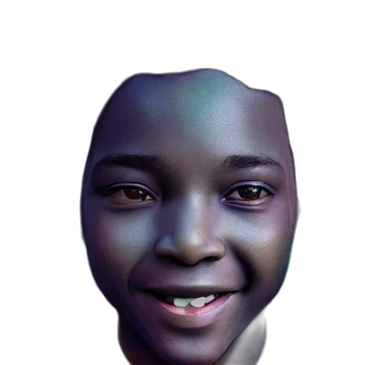 face, robot, mask, creature, 3d render, photorealistic, concept art, vaporwave transparent PNG cut-out