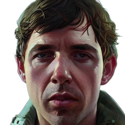 face, jacket, photorealistic, concept art, comic book art, oil painting, highly, detailed transparent PNG cut-out