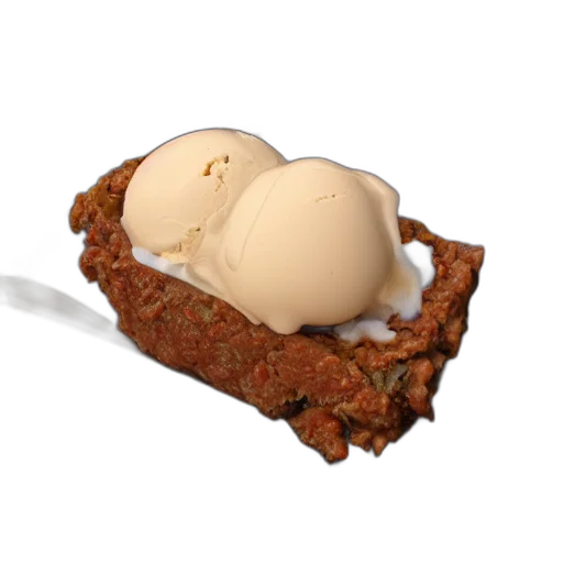 food, crown, weapon, 3d render, photorealistic, close, pint, meatloaf transparent PNG cut-out