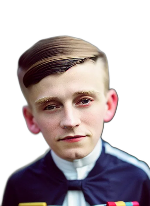 face, hair, staff, jacket, photorealistic, cartoon, oil painting, anime transparent PNG cut-out