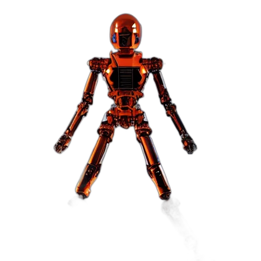 robot, staff, weapon, creature transparent PNG cut-out