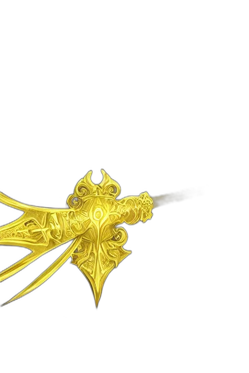 sword, jewelry, weapon, crown, 3d render, concept art, fantasy art, anime transparent PNG cut-out