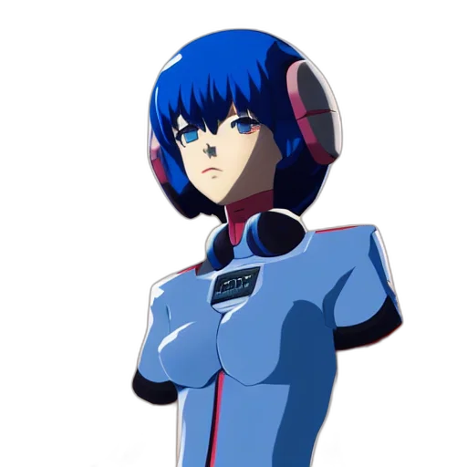 robot, jacket, staff, face transparent PNG cut-out
