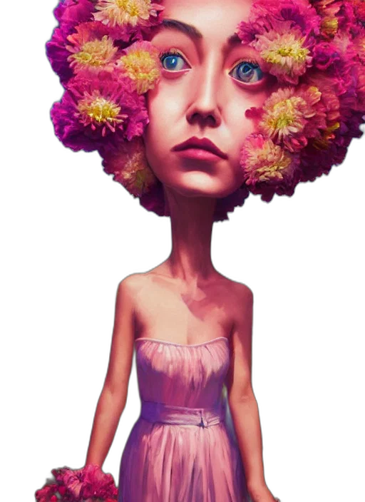 dress, hair, face, crown transparent PNG cut-out